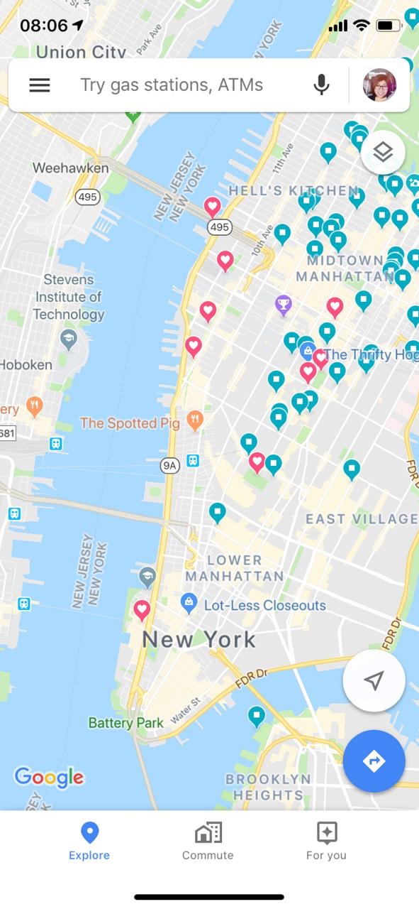 Cycled to these places in NYC